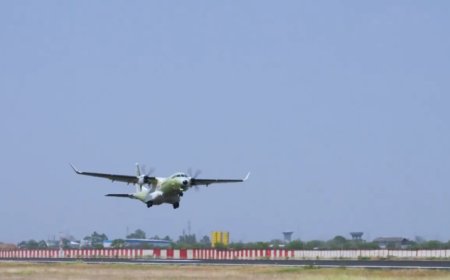 ആദ്യ 'മെയ്ഡ് ഇൻ ഇന്ത്യ' C-295 സൈനിക വിമാനം കന്നി പരീക്ഷണ പറക്കൽ നടത്തി