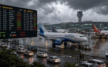 കനത്ത മഴയിൽ മുങ്ങി ഡൽഹി; വിമാന സർവീസുകൾ തടസ്സപ്പെട്ടു, 15 വിമാനങ്ങൾ വഴിതിരിച്ചുവിട്ടു