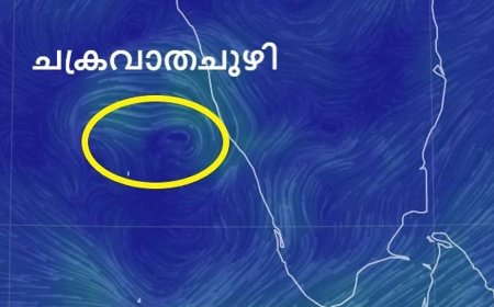 ചക്രവാതച്ചുഴി: ബുധനാഴ്ച മുതൽ ശക്തമായ മഴ, ആറു ജില്ലകളിൽ യെല്ലോ അലർട്ട്