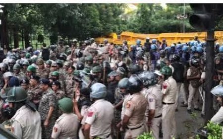 45 മെട്രോ സ്റ്റേഷനുകൾ അടച്ചു, 245 ട്രെയിനുകൾ റദ്ദാക്കി; സിജെപി പ്രതിഷേധത്തെ നേരിടാൻ ഡൽഹിയിൽ വൻ സന്നാഹം