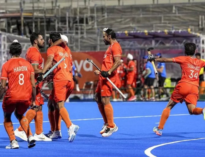 ചരിത്രമെഴുതി ഇന്ത്യൻ ഹോക്കി; ഏഷ്യൻ ഗെയിംസിൽ തുടർച്ചയായി രണ്ടാം സ്വർണം,രണ്ട് ടീമും ലോസാഞ്ചലീസിൽ നടക്കുന്ന ഒളിമ്പിക്‌സിനും യോഗ്യത നേടി